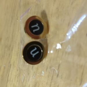 "N" or "U" initial earrings